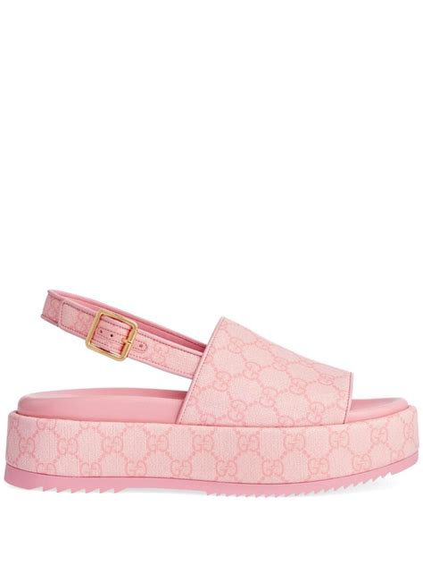 gucci platform sandals pink|Gucci sandals numeran marcus.